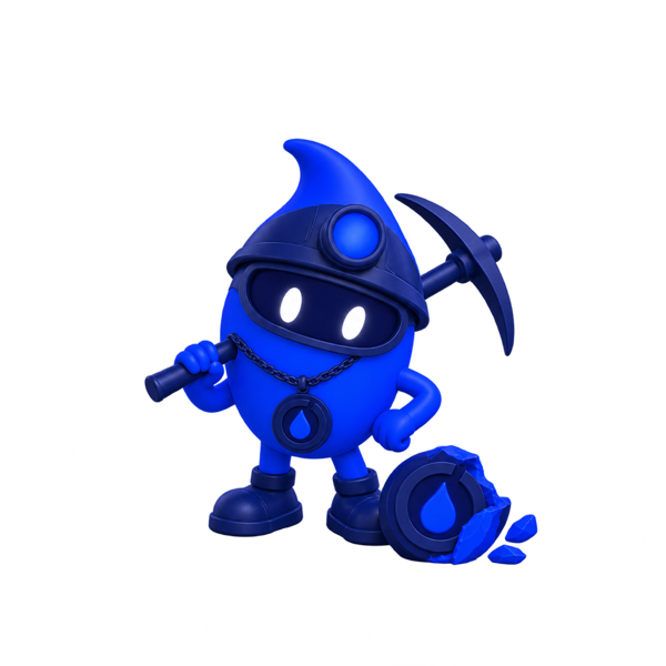 Drop bleu
